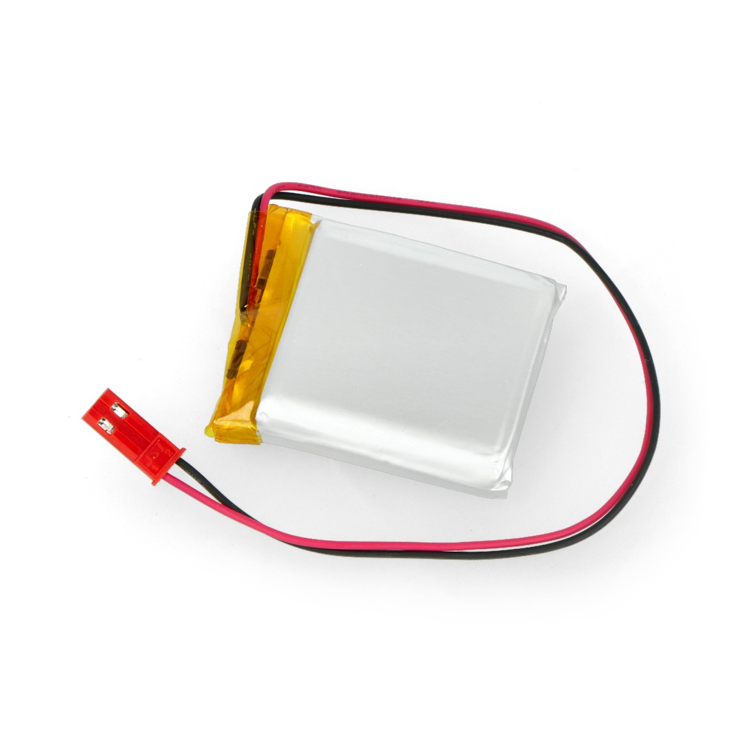 Akumulator Li-Pol Akyga 1200mAh 1S 3,7V - złącze JST-BEC + gniazdo - 40x34x8mm